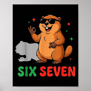 Poster Jour de la marmotte 67 Drôle Respectez La Météorol
