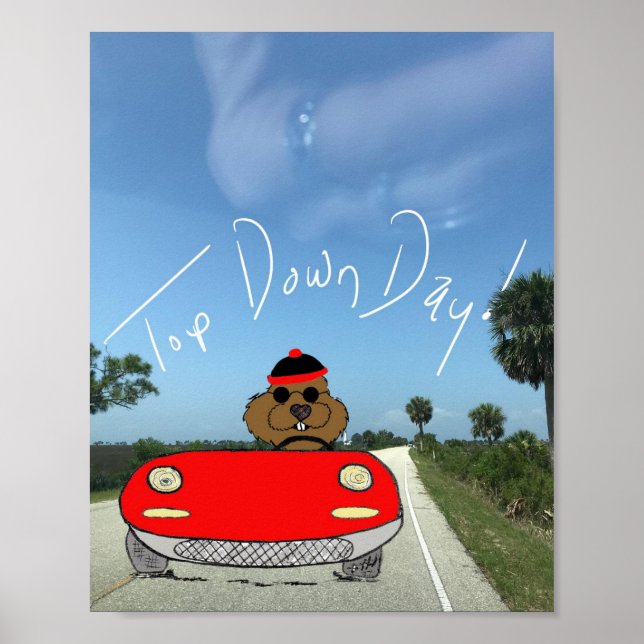 Poster Jour de la marmotte de fond (Devant)