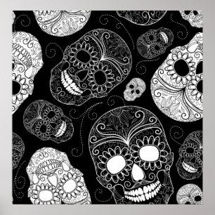Poster Jour de la mosaïque morte Art noir & blanc