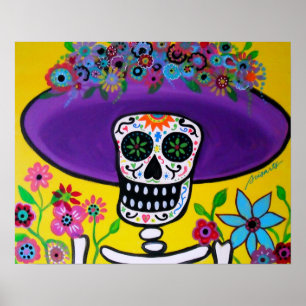 POSTER JOUR DE LA PEINTURE DE LA CATRINA MORTE
