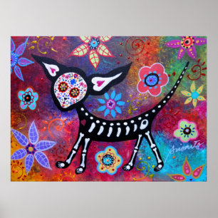 Poster Jour de la peinture morte de chien de chiwawa