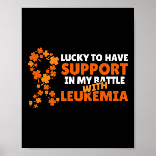 Poster Jour de la Saint Patrick quatre feuilles Clover Or