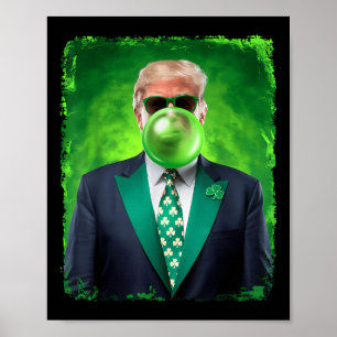 Poster Jour de la Saint Patrick Trump 47ème président sou