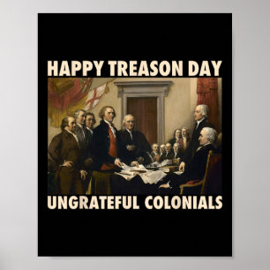 Poster Jour de la trahison Coloniaux ingrats 4 juillet dr