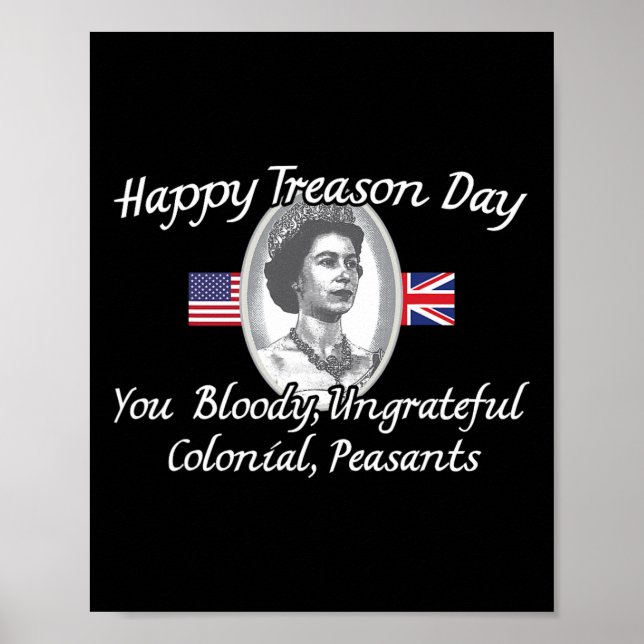 Poster Jour De La Trahison Roi Charles Iii Anglais Drôle  (Devant)