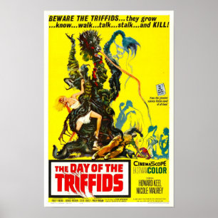 Poster Jour de l'affiche de film vintage de Triffids