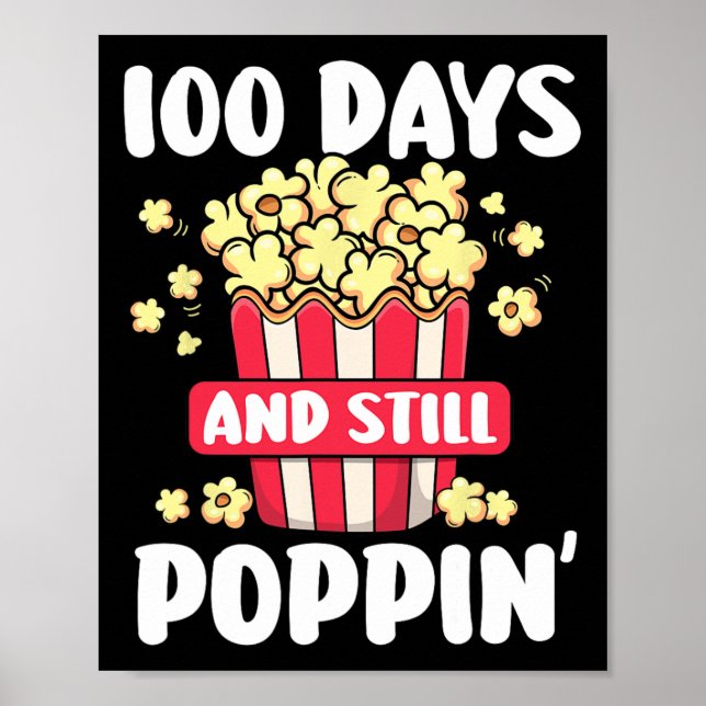Poster Jour De L'École 100 Jours Et Toujours Poppin Enfan (Devant)