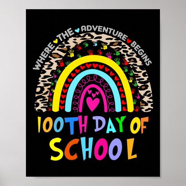Poster Jour De L'École Enseignant 100 Jours Smarter Arc E (Devant)