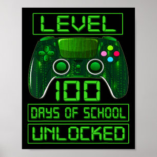 Poster Jour De L'École Garçons Niveau 100 Jours De Déverr