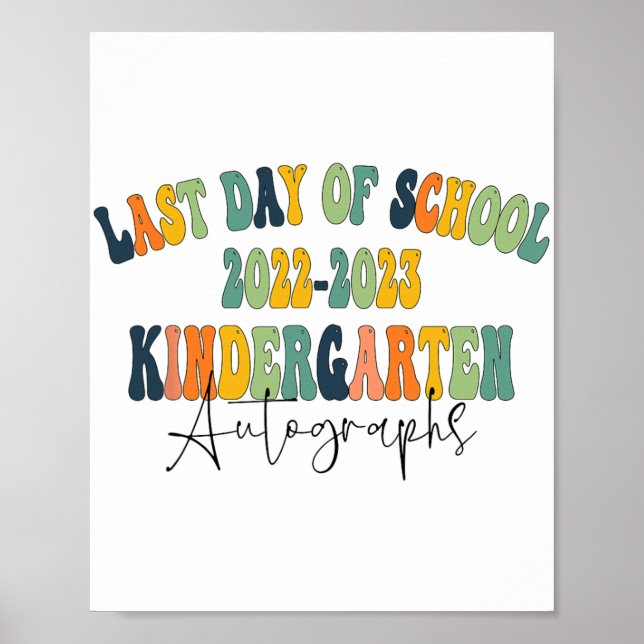 Poster Jour De L'École maternelle Autographes 2023 (Devant)