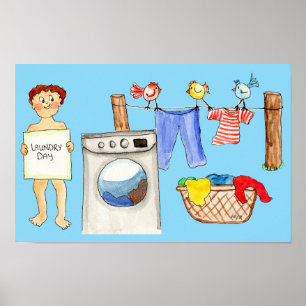 Poster Jour de lessive