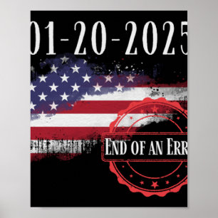 Poster Jour De L'Inauguration 20 Janvier 2025 Fin D'Une E
