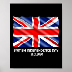 Poster Jour de l'Indépendance Brexit Valentines Jour Cade