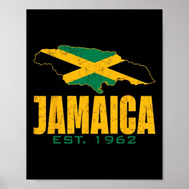Poster Jour de l'Indépendance depuis 1962 Fier drapeau ja (Devant)
