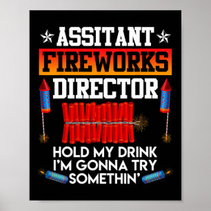 Poster Jour de l'Indépendance Feux d'Artifice Instantané