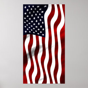 Poster Jour de l'indépendance patriotique du drapeau amér