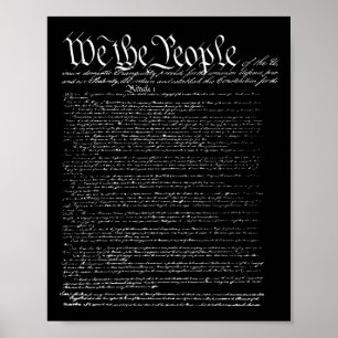 Poster Jour de l'indépendance Préambule de la Constitutio