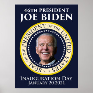 Poster Jour de l'investiture 2021 Président Biden