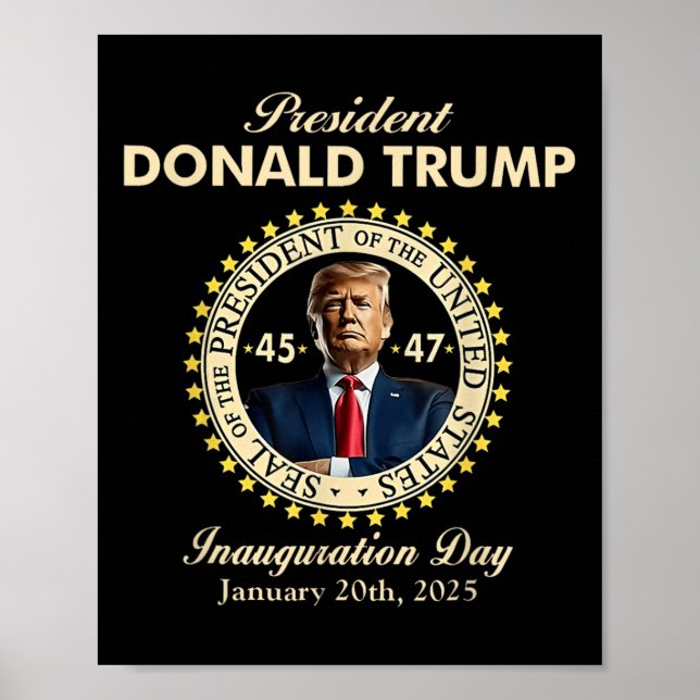 Poster Jour de l'investiture du président Donald Trump 20 (Devant)