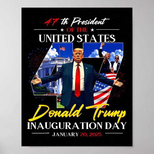 Poster Jour de l'investiture du président Donald Trump 20 (Devant)