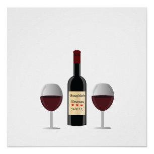 Poster Jour de Nouveau Beaujolais
