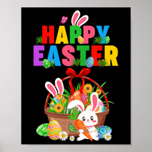 Poster Jour de Pâques Jour de Pâques Gir super lapin Oeuf