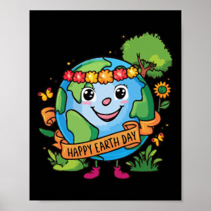 Poster Jour de sensibilisation à la planète Terre Joyeux