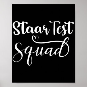 Poster Jour de test pour les enseignants amusants de l'éq