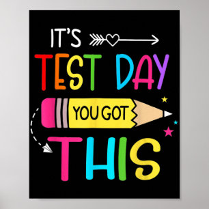 Poster Jour de test Vous Avez Ce Jour de test Enseignant