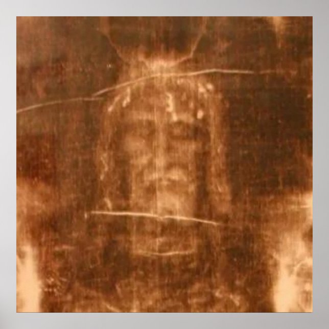 Poster Jour de Turin Jésus Christ visage, Saint visage (Devant)