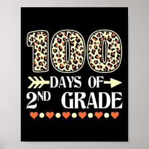 Poster Jour D'Enseignants De 2E Année 100 Jours De Leopa