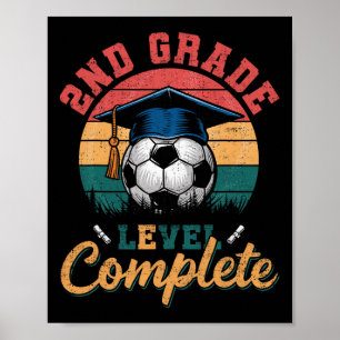 Poster Jour Dernier de la fille de soccer de 2e année