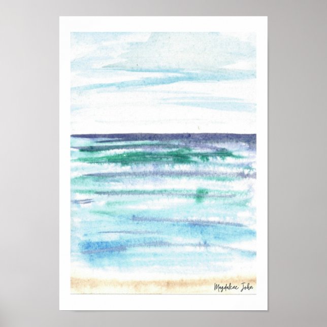 Poster Jour des pluies en mer (Devant)