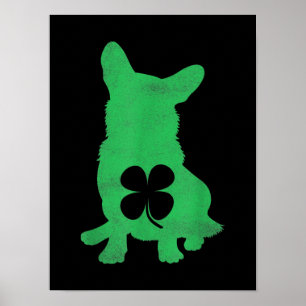 Poster Jour des Saint-Patricks irlandais Shamrock de Chie