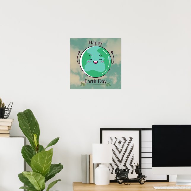 Poster Jour des terres (Bureau à domicile)