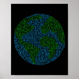 Poster Jour des terres 2025 Design Animaux Sauvages Et An