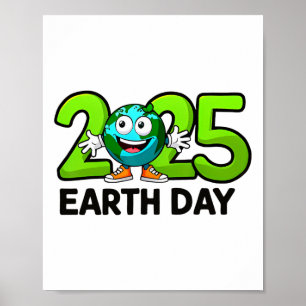 Poster Jour des terres 2025 Jour des terres amusant Anniv
