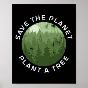 Poster Jour des terres Arbor Day Sauvez La Planète Plante