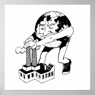 Poster JOUR DES TERRES - Arrêter la pollution