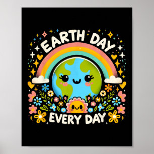 Poster Jour des terres Chaque Jour Charmante Planète Avec