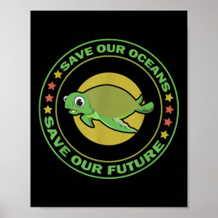 Poster Jour des terres Droits des animaux Tortue De l'env