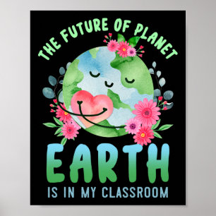 Poster Jour des terres Drôle Quotidien Futur De La Planèt