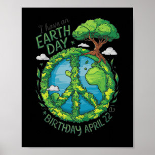 Poster Jour des terres Est Mon Anniversaire Pro Environme