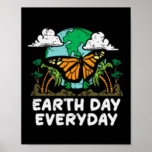 Poster Jour des terres Papillon quotidien Mignonne Enviro