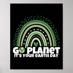 Poster Jour des terres Restaurer Terre Nature Planète Met
