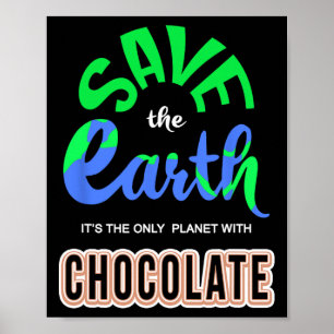 Poster Jour des terres - Sauvez La Terre La Seule Planète