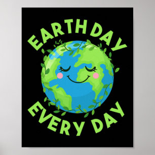 Poster Jour des terres Tous Les Jours Aimer L'Environneme