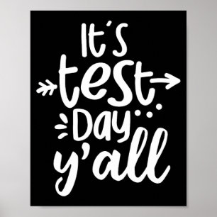 Poster Jour D'Essai Yall Funky Test Day Pour Les Étudiant
