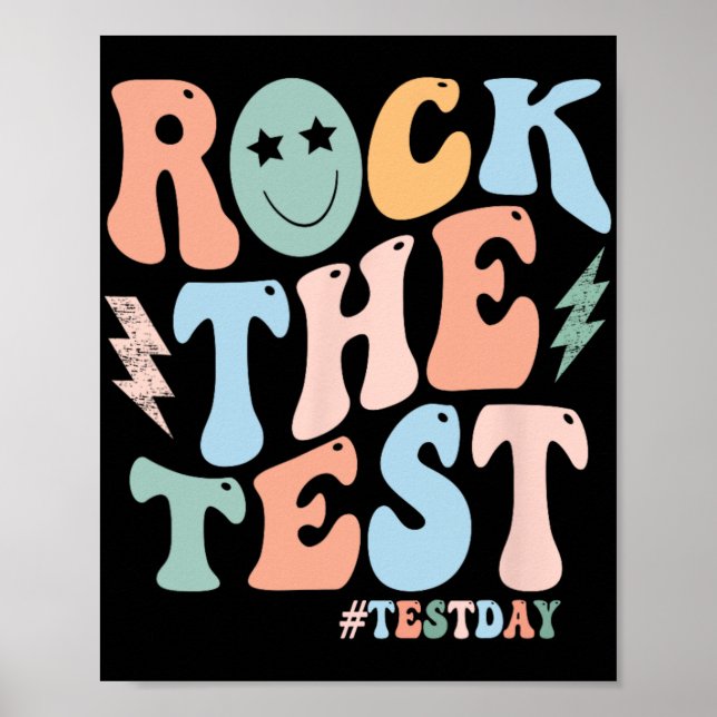 Poster Jour d'essais Test Retro Motivational Teacher St (Devant)