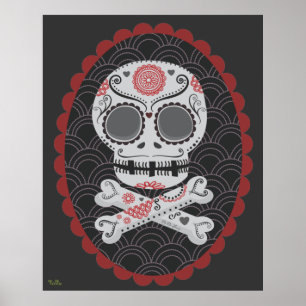 Poster Jour d'extra large de l'art mort de vecteur de